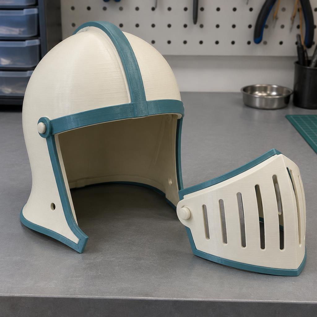 Ritterhelm – eigenes KI-Beispielmotiv
