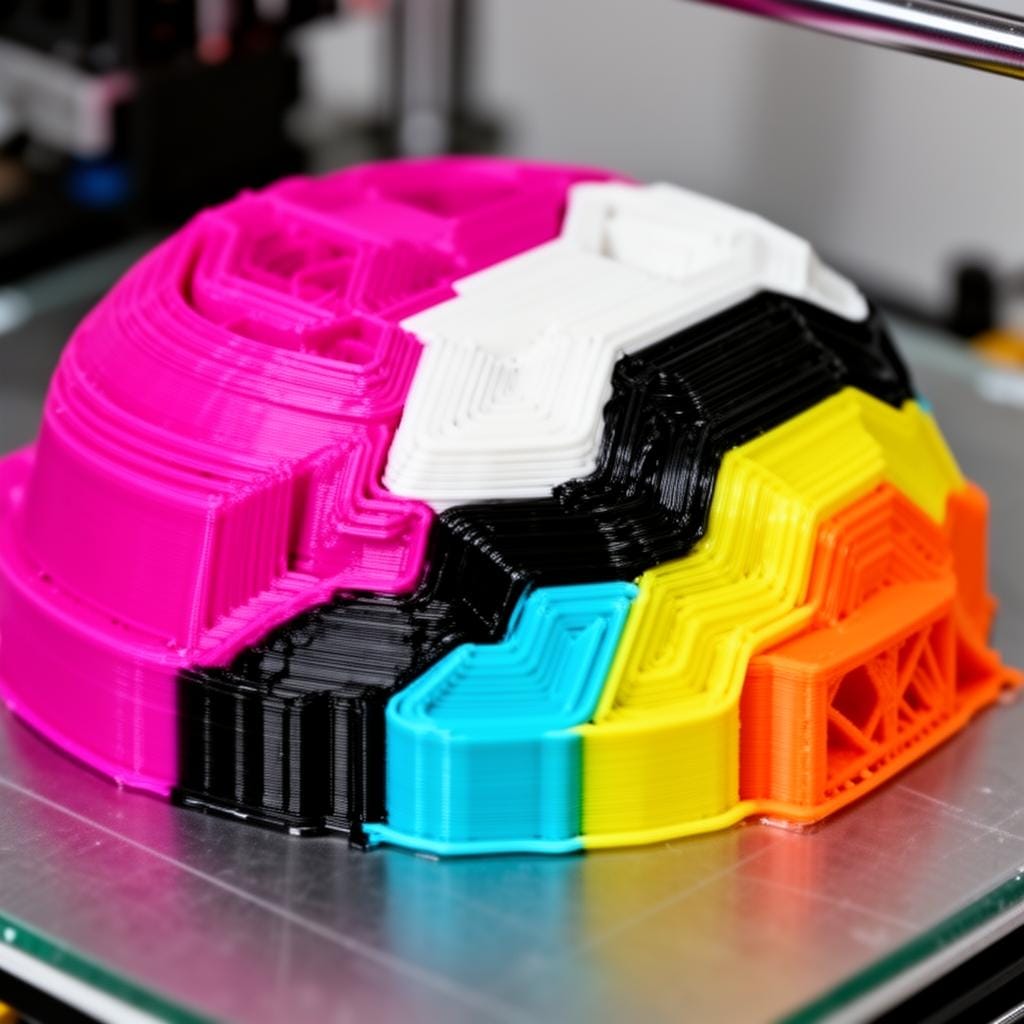 Frisch gedruckt: Multicolor-Detail aus dem H2C.