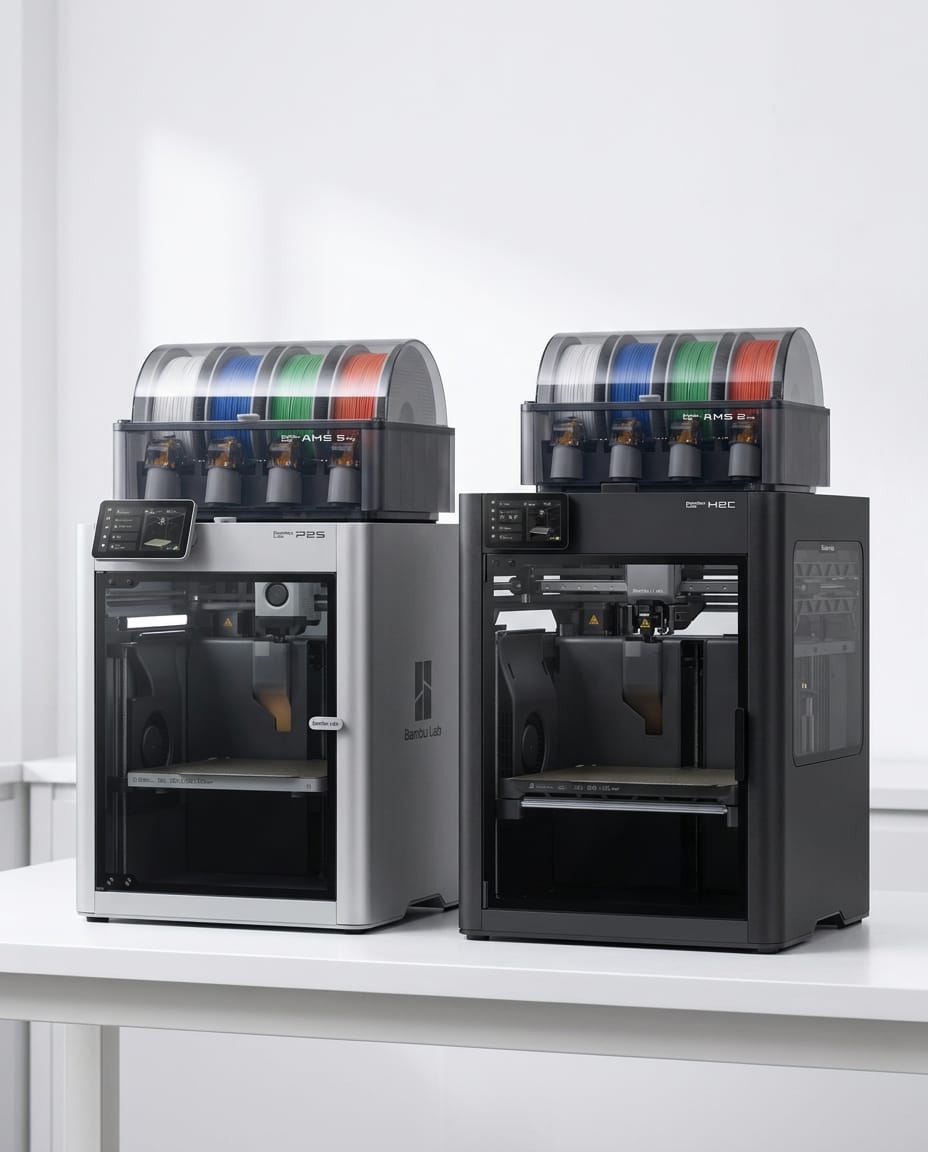 Unsere Werkstatt mit Bambu Lab 3D-Druckern
