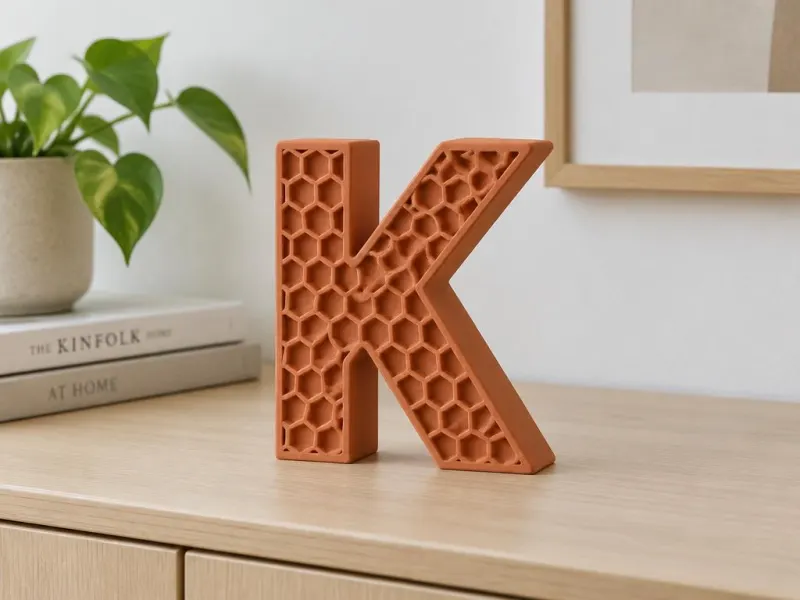 3D-Vorschau: 3D-Buchstabe mit Textur