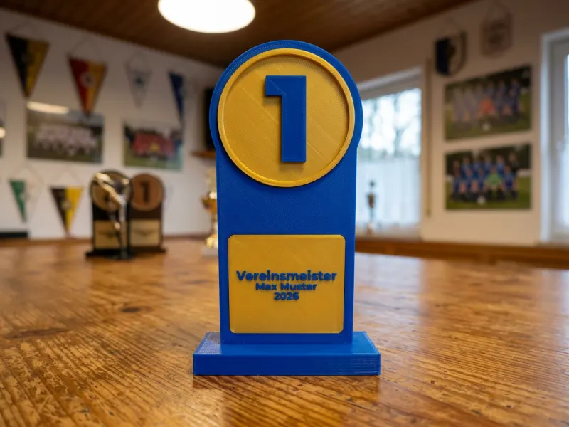 3D-Vorschau: Ehrenstele mit Plakette
