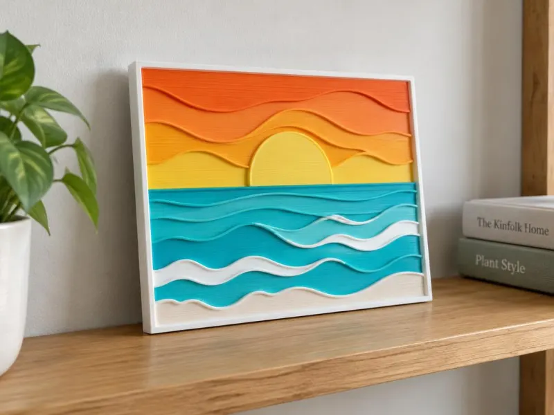3D-Vorschau: Mehrfarbiges Bildschild