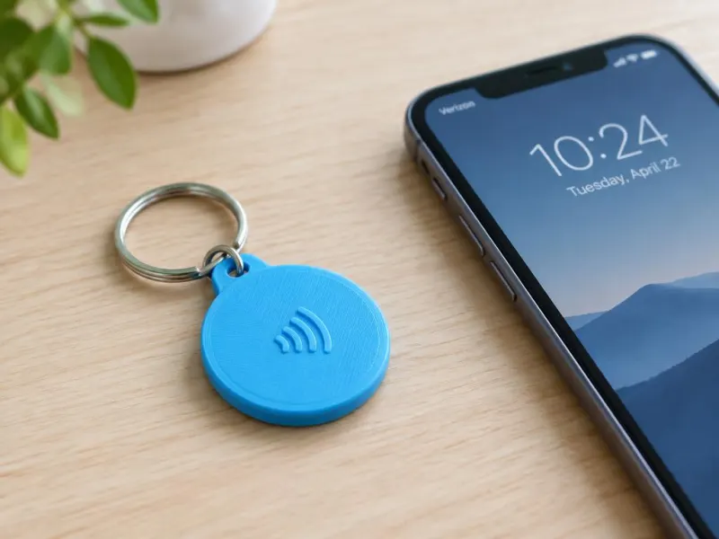 3D-Vorschau: NFC-Schlüsselanhänger