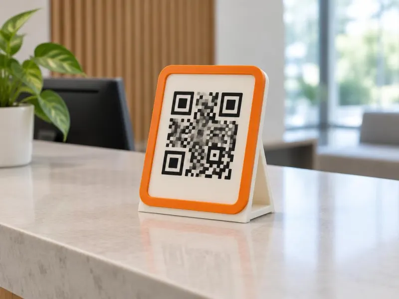 3D-Vorschau: QR-Code-Aufsteller