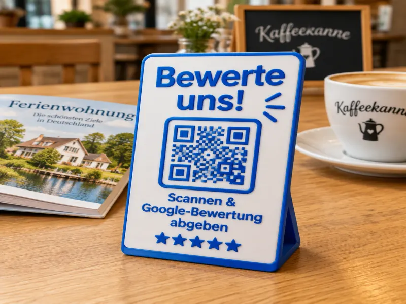 Beispiel aus QR-Codes & Aufsteller